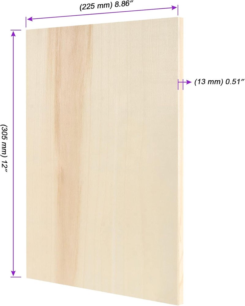 JOIKIT 10 Pack 9 x 12 Inch Wood Canvas Panels, Wooden Canvas Board Unfinished Wood Cradled Painting Panel Boards, Artist Wooden Canvases for Burning, Pouring, String Art, Crafts - Image 2